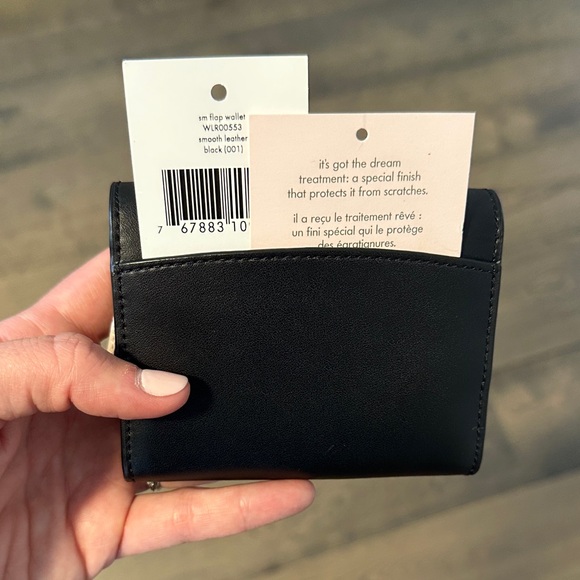 Kate Spade Black Leather Card Holder / Wallet - Picture 8 of 9